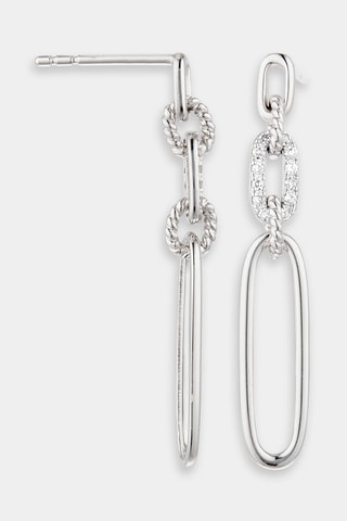 Boucles d'oreilles  - Or blanc et diamants