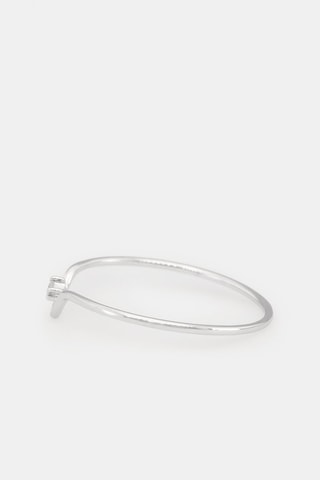 Solitaire Pudeur - Or blanc et diamant