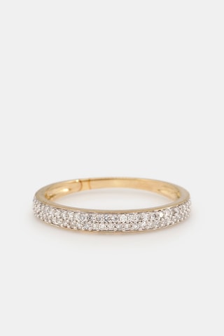Bague Alliance Granité - Or jaune et diamants