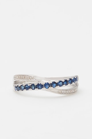 Bague Veraé - Or blanc, saphirs et diamants