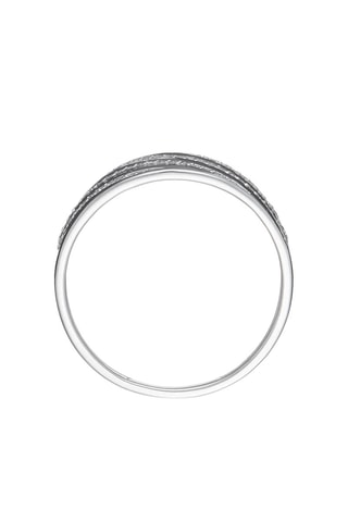 Bague Fourreau - Or blanc et diamants