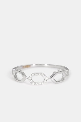 Bague Sia - Or blanc et diamants 