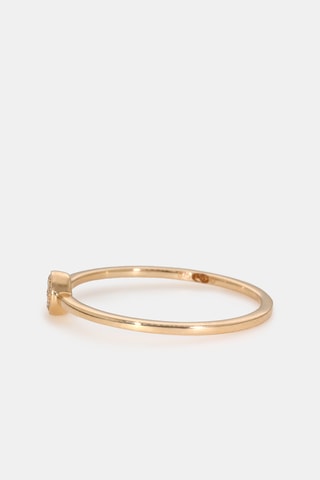 Bague Carré de lunière - Or jaune et diamants