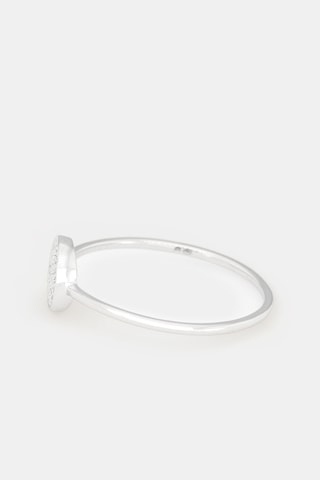 Bague Rond Tendresse - Or blanc et diamants