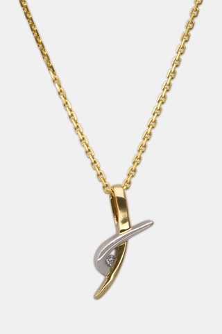 Pendentif Danse - Or jaune, or blanc et diamant