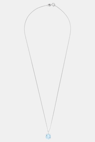 Pendentif Topaze uniqueBR>Or blanc et topaze