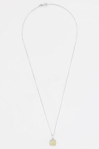 Pendentif Mélinda - Or blanc, diamants et quartz