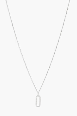 Pendentif - 
Or blanc et diamants