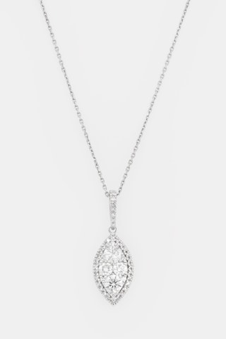 Pendentif Eleni - Or blanc et diamants