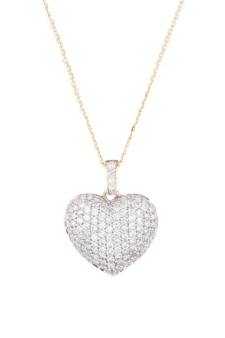 Pendentif Love - 
Or jaune et diamants