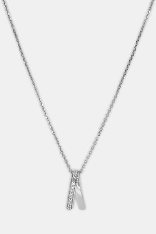 Pendentif Grâce - Or blanc et diamants