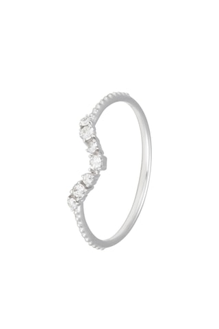 Bague Erica - Or blanc et diamants