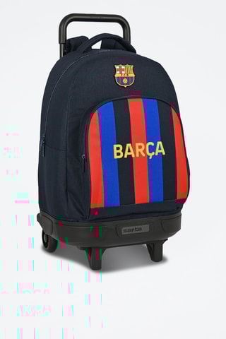 Mochila com carrinho Azul-rei e bordô