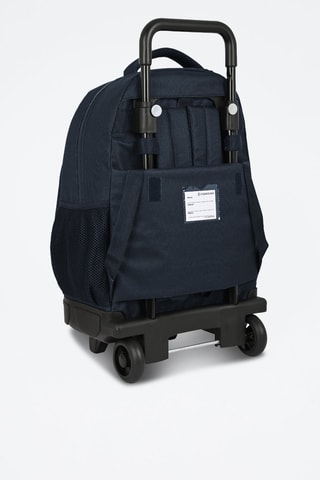Mochila com carrinho Azul-rei e bordô