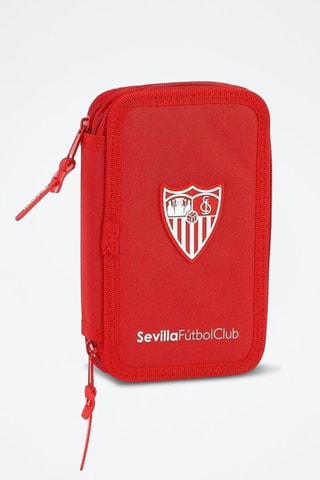 Estojo Sevilla FC - 28 peças - Vermelho