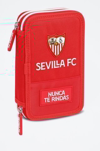 Estojo Sevilla FC - 28 peças - Vermelho