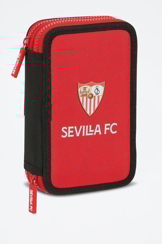 Estojo Sevilla FC - 28 peças - Vermelho