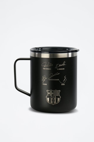 Caneca isotérmica em aço inoxidável e silicone FC Barcelona - 400 ml