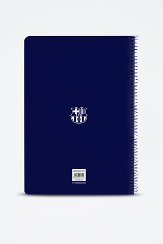 Caderno de espiral FC Barcelona - 160 páginas - Azul-marinho - 31 x 21,5 cm