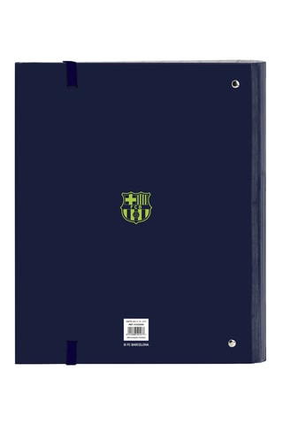 Caderno com argolas FC Barcelona - Azul-marinho - 27 x 32 x 3,5 cm