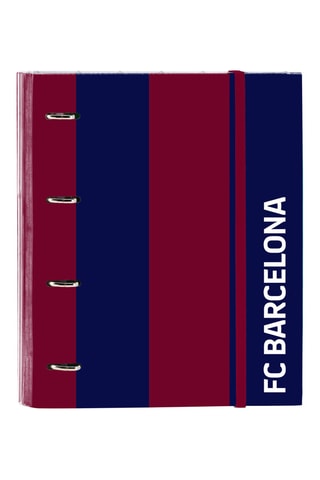 Caderno com argolas FC Barcelona - Azul-marinho - 27 x 32 x 3,5 cm
