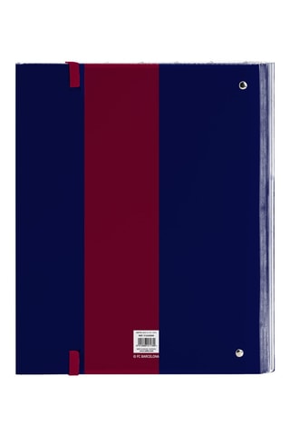 Caderno com argolas FC Barcelona - Azul-marinho - 27 x 32 x 3,5 cm