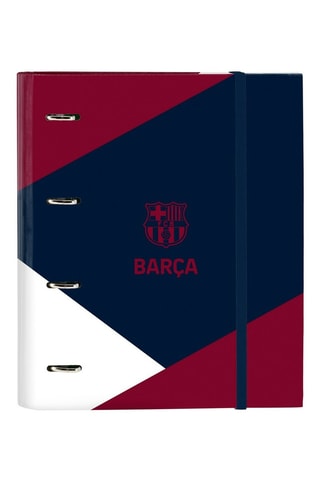 Caderno com argolas FC Barcelona - Azul-marinho e bordô - 27 x 32 x 3,5 cm