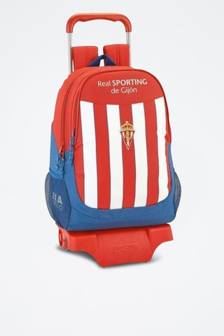 Mochila de rodas Real Sporting de Gijón - Vermelho e branco