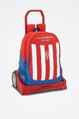 Mochila de rodas Real Sporting de Gijón - Vermelho e branco