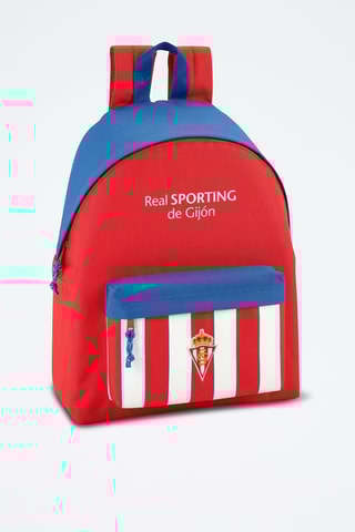 Mochila Real Sporting de Gijón - Vermelho e branco