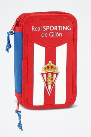 Estojo completo Sporting de Gijón - 28 peças - Vermelho