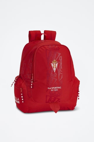 Mochila Real Sporting de Gijón - Vermelho e branco