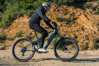 Elektrische Mountainbike EMTB Grijs en Zwart