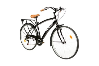 Vélo de ville City - Noir et marron