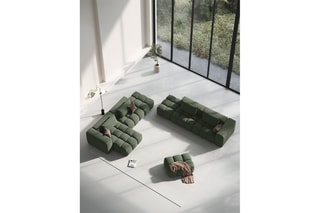 Pouf Lorella - Vert olive
