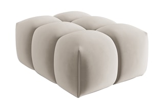 Pouf Lorella Beige clair