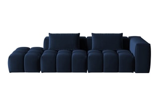 Canapé gauche modulaire Lorella Bleu roi