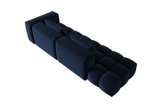 Canapé gauche modulaire Lorella Bleu roi