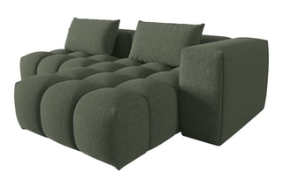 Canapé d'angle droit Lorella - Vert olive