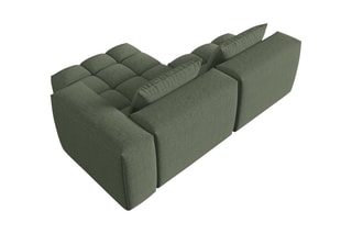 Canapé d'angle droit Lorella - Vert olive