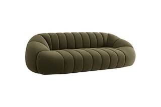Canapé Remy - Vert - 4 places - Toucher velours