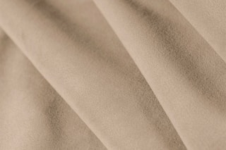 Canapé d'angle droit modulaire Lorella - Sable - 4 places - Revêtement en velours