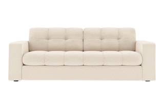 Canapé Yohan - Beige clair - 2 places - En tissu structurel