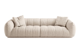 Canapé modulaire Julia - Beige - 4 places - En polyester et nylon
