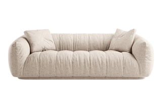 Canapé Julia - Beige - 3 places - En tissu structurel