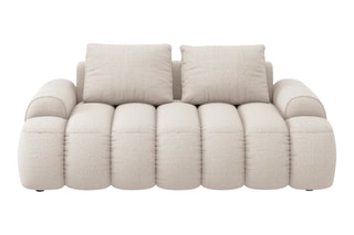 Canapé Simona - Beige - 2 places - En polyester
