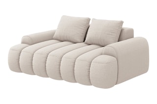 Canapé Simona - Beige - 2 places - En polyester