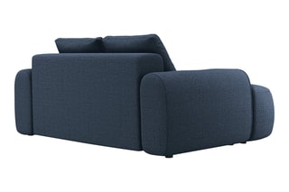 Canapé Simona - Bleu marine - 2 places - En polyester