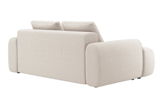 Canapé Simona - Beige - 3 places - En polyester