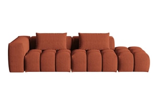 Canapé droit modulaire Lorella Corail